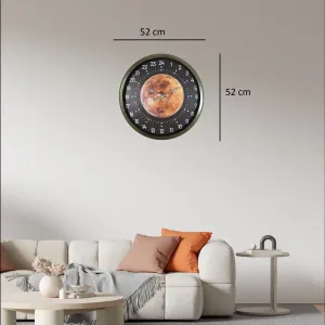 Göstergeli Eskitme Metal Duvar Saati 52 cm · Model 5295E