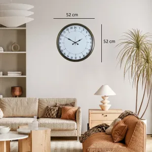 Göstergeli Eskitme Metal Duvar Saati 52 cm · Model 5297E
