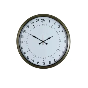 Göstergeli Eskitme Metal Duvar Saati 52 cm · Model 5297E