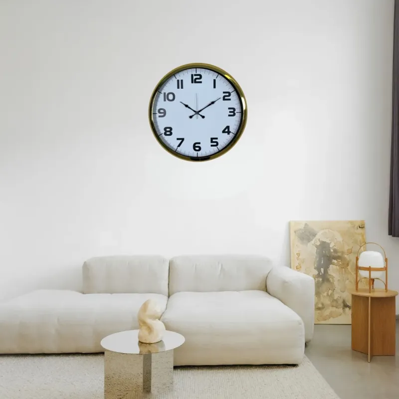 Gold Metal Duvar Saati 52 cm · Model 5236G