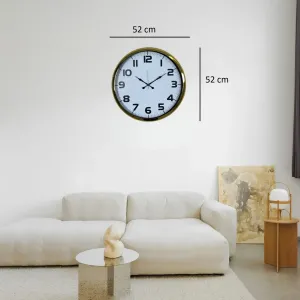 Gold Metal Duvar Saati 52 cm · Model 5236G