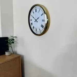 Gold Metal Duvar Saati 52 cm · Model 5256G