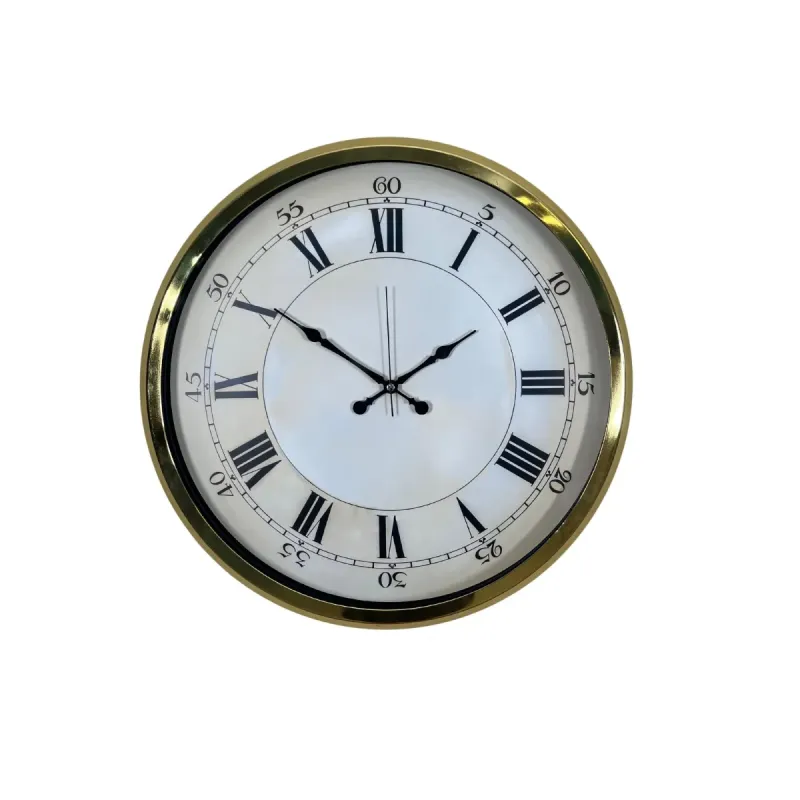 Gold Metal Duvar Saati 52 cm · Model 5256G