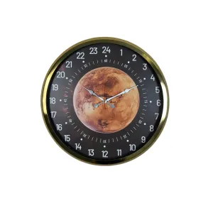 Göstergeli Gold Metal Duvar Saati 52 cm · Model 5295G