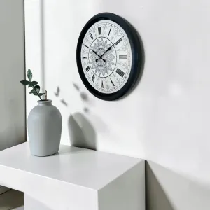 Siyah Metal Duvar Saati 52 cm · Model 5269B