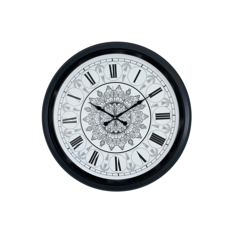 Siyah Metal Duvar Saati 52 cm · Model 5269B