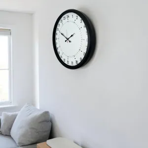 Göstergeli Siyah Metal Duvar Saati 52 cm · Model 5297B