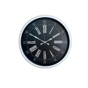 Beyaz Metal Duvar Saati 52 cm · Model 5259W