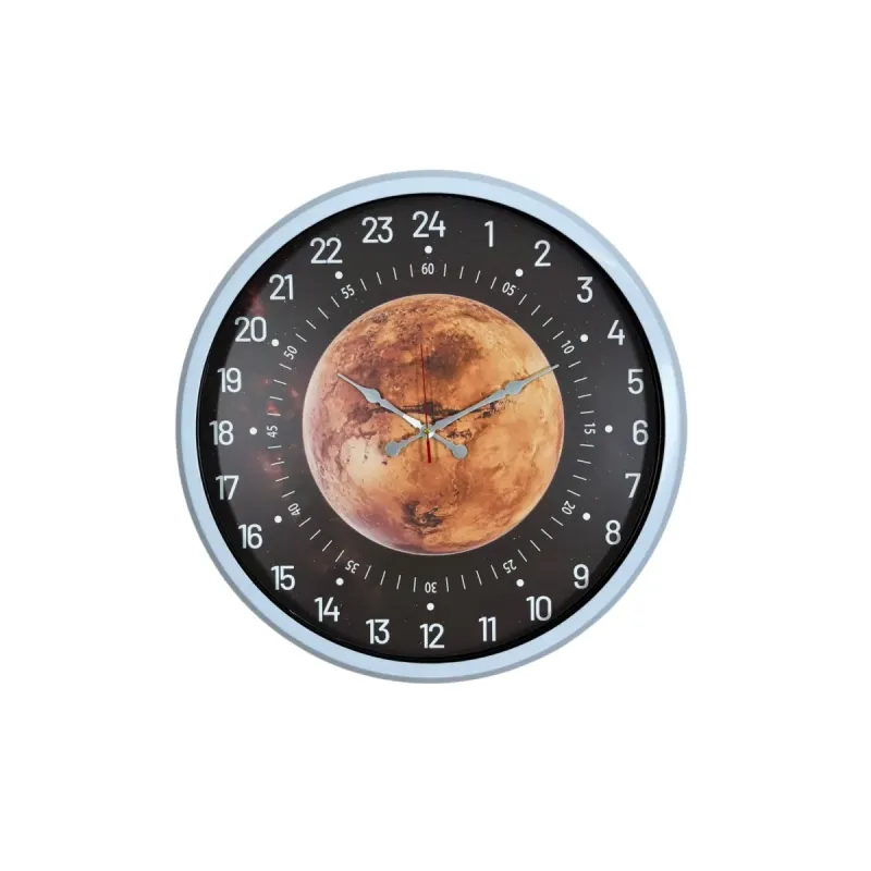 Göstergeli Beyaz Metal Duvar Saati 52 cm · Model 5295W