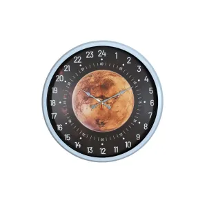 Göstergeli Beyaz Metal Duvar Saati 52 cm · Model 5295W