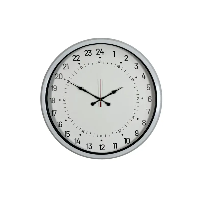 Göstergeli Beyaz Metal Duvar Saati 52 cm · Model 5297W
