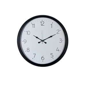 Siyah Metal Duvar Saati 52 cm · Model 5204B