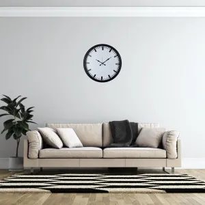 Siyah Metal Duvar Saati 52 cm · Model 5289B