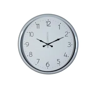 Beyaz Metal Duvar Saati 52 cm · Model 5204W