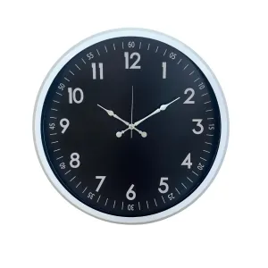 Beyaz Metal Duvar Saati 52 cm · Model 5207W