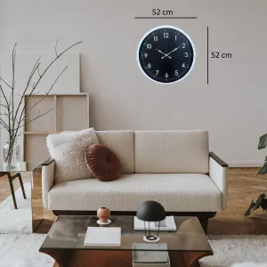 Beyaz Metal Duvar Saati 52 cm · Model 5207W