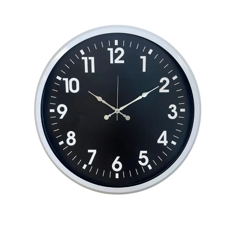 Beyaz Metal Duvar Saati 52 cm · Model 5231W