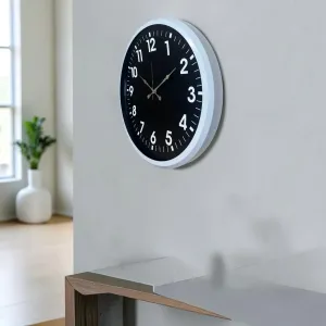 Beyaz Metal Duvar Saati 52 cm · Model 5231W