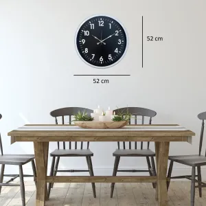 Beyaz Metal Duvar Saati 52 cm · Model 5231W