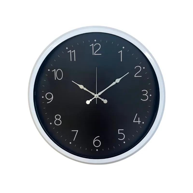 Beyaz Metal Duvar Saati 52 cm · Model 5247W