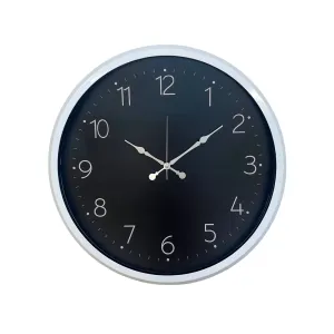 Beyaz Metal Duvar Saati 52 cm · Model 5247W