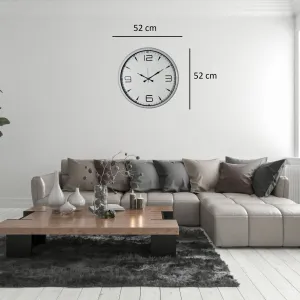 Beyaz Metal Duvar Saati 52 cm · Model 5250W