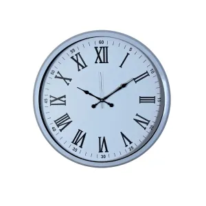 Beyaz Metal Duvar Saati 52 cm · Model 5254W