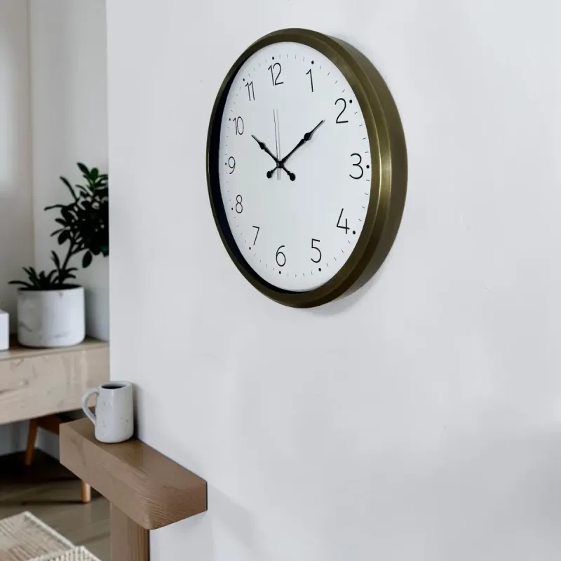 Eskitme Metal Duvar Saati 52 cm · Model 5204E