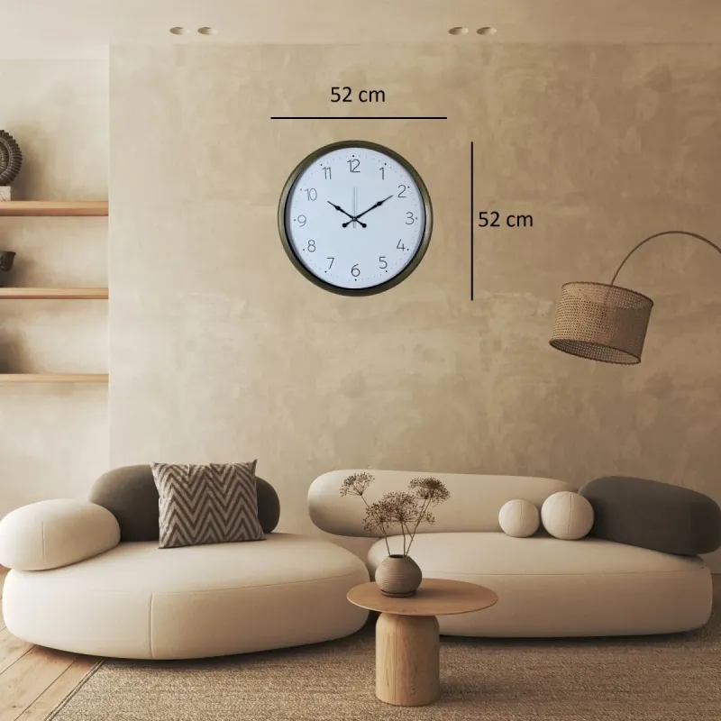 Eskitme Metal Duvar Saati 52 cm · Model 5204E