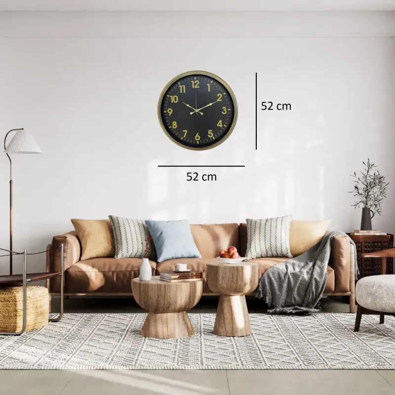 Eskitme Metal Duvar Saati 52 cm · Model 5223E