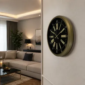 Eskitme Metal Duvar Saati 52 cm · Model 5258E