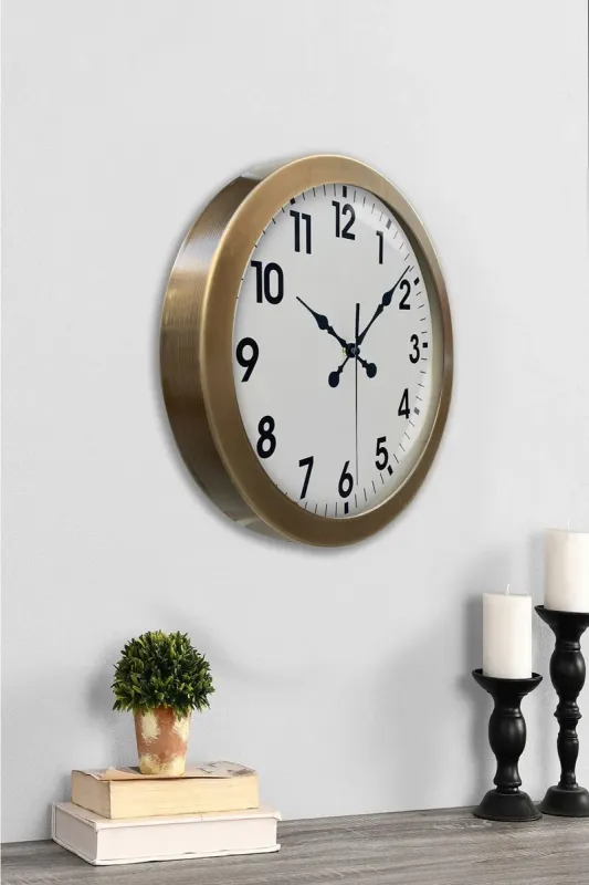 Eskitme Metal Duvar Saati 36 cm · Model 3601E