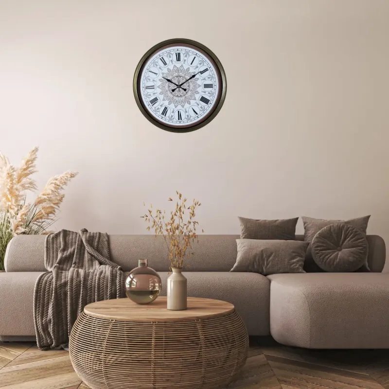 Eskitme Metal Duvar Saati 52 cm · Model 5267E