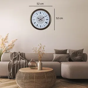 Eskitme Metal Duvar Saati 52 cm · Model 5267E