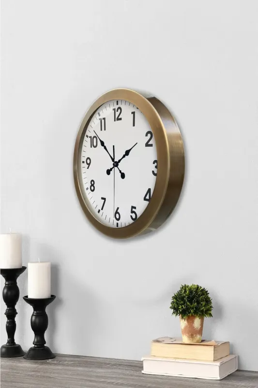 Eskitme Metal Duvar Saati 36 cm · Model 3601E