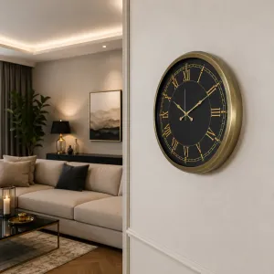 Eskitme Metal Duvar Saati 52 cm · Model 5272E