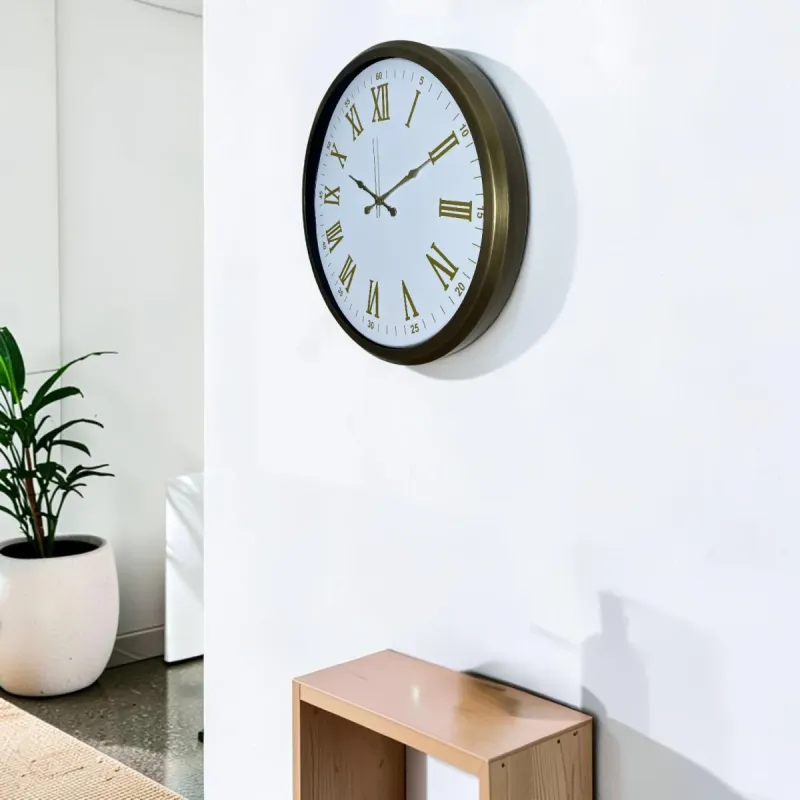 Eskitme Metal Duvar Saati 52 cm · Model 5275E