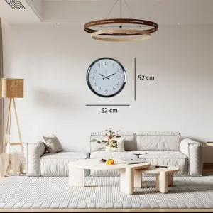 Krom Metal Duvar Saati 52 cm · Model 5204K