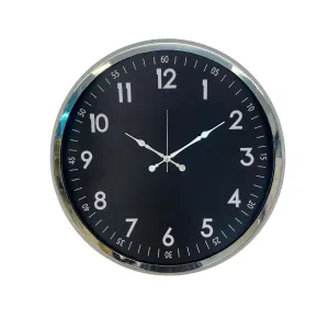 Krom Metal Duvar Saati 52 cm · Model 5207K