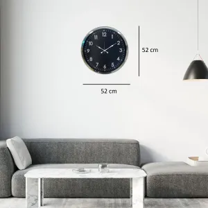 Krom Metal Duvar Saati 52 cm · Model 5207K