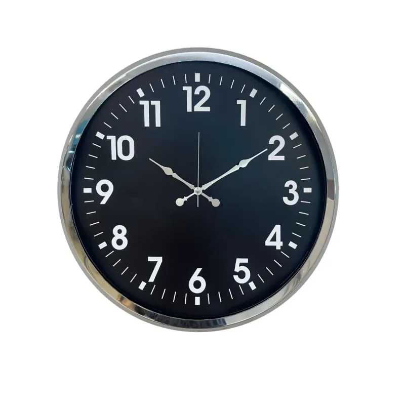 Krom Metal Duvar Saati 52 cm · Model 5231K