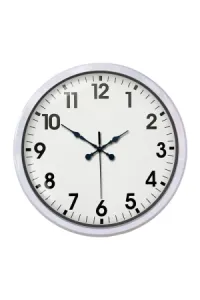 Beyaz Metal Duvar Saati 52 cm · Model 5201W