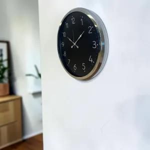 Krom Metal Duvar Saati 52 cm · Model 5247K