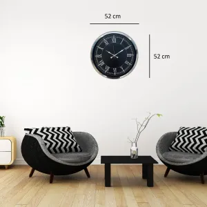 Krom Metal Duvar Saati 52 cm · Model 5251K