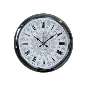 Krom Metal Duvar Saati 52 cm · Model 5262K
