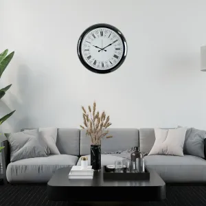 Desenli Krom Metal Duvar Saati 52 cm · Model 5270K