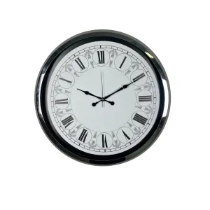 Desenli Krom Metal Duvar Saati 52 cm · Model 5270K