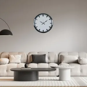 Desenli Krom Metal Duvar Saati 52 cm · Model 5289K