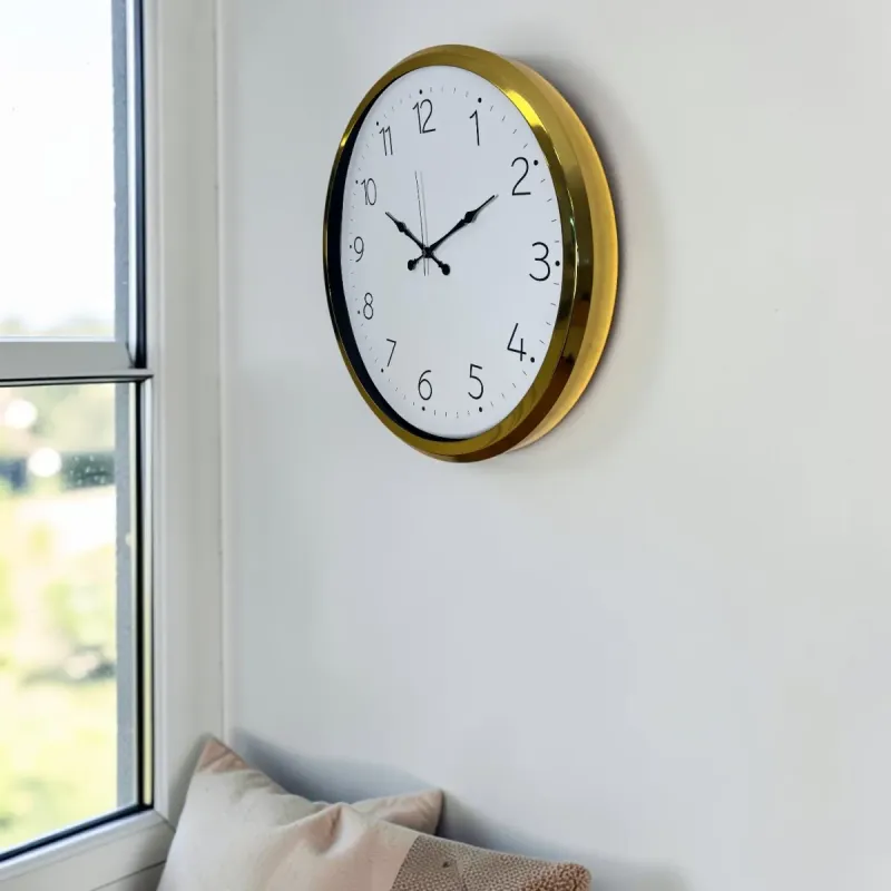 Gold Metal Duvar Saati 52 cm · Model 5204G