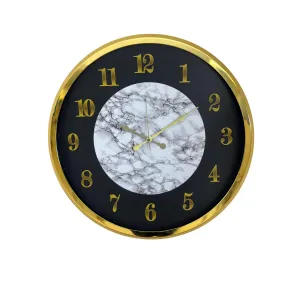 Desenli Gold Metal Duvar Saati 52 cm · Model 5222G